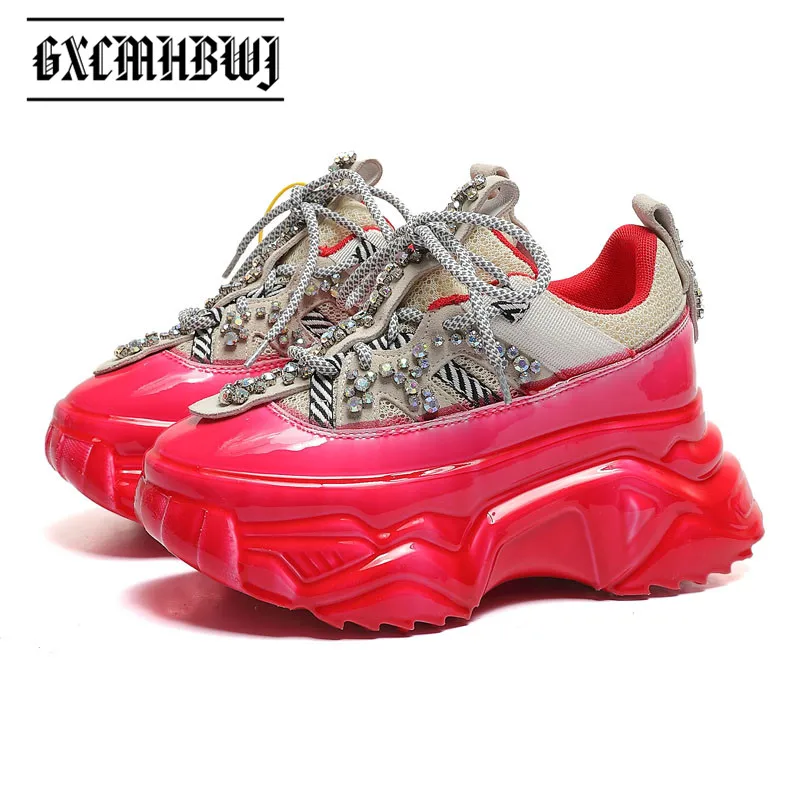 GXCMHBWJ Europe Station Shoes Women Platform Sneakers Genuine Leather Rhinestone Thick Bottom Casual Lady Old Daddy Shoes 2021
GXCMHBWJ Europe Station Shoes Women Platform Sneakers Genuine Leather Rhinestone Thick Bottom Casual Lady Old Daddy Shoes 2021
