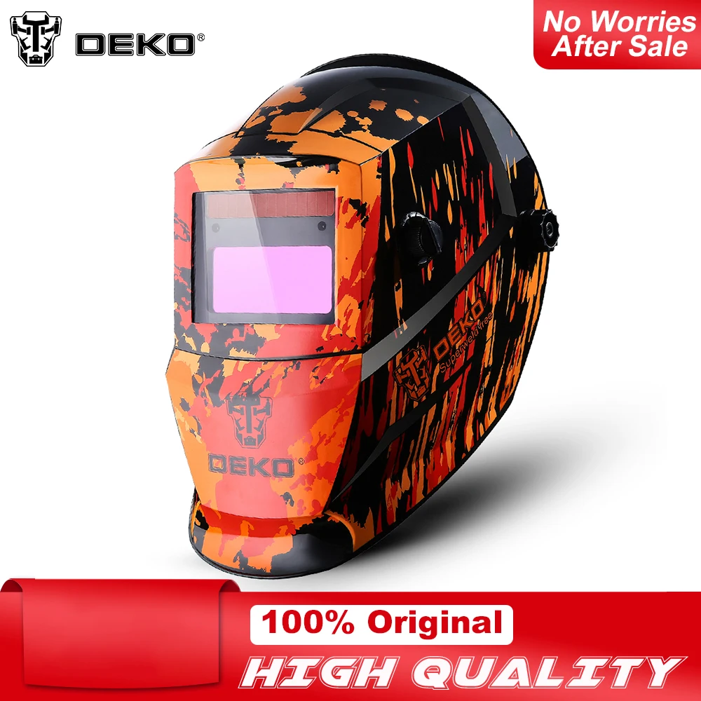 DEKO Black Fire Solar Автоматическое затемнение MIG MMA маска для