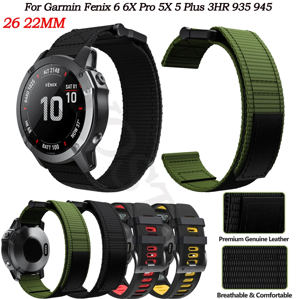New Straps Smart Watch Band 22 26mm Bracelet For Garmin Fenix 6X 6 Pro 5X 5 Plus 3 HR 935 945 Genuine Leather Quick Release Belt
New Straps Smart Watch Band 22 26mm Bracelet For Garmin Fenix 6X 6 Pro 5X 5 Plus 3 HR 935 945 Genuine Leather Quick Release Belt