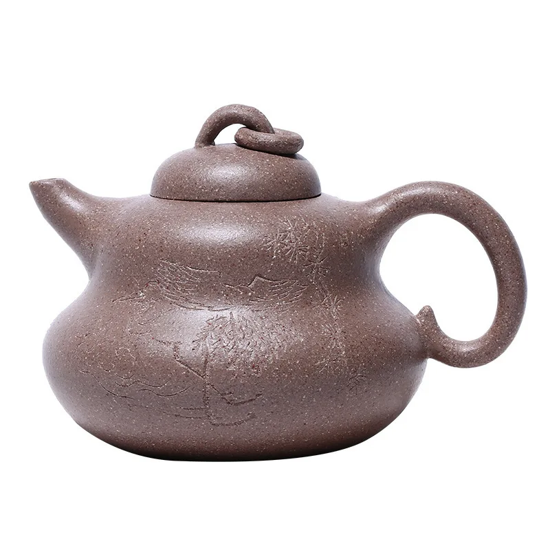 Teapot Gift Yixing Raw Ore Colourful Section Mud Dark-red Enameled Pottery Teapot Full Manual Gourd Infusion Of Tea Kettle 
Teapot Gift Yixing Raw Ore Colourful Section Mud Dark-red Enameled Pottery Teapot Full Manual Gourd Infusion Of Tea Kettle