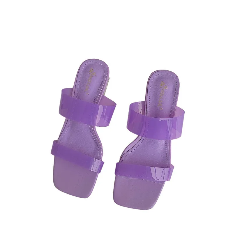 Low High-Heeled Shoes Lady Slippers Women Summer Med Square heel Slides Pantofle Fashion Jelly Flip Flops Block Soft 2021 Luxury
Low High-Heeled Shoes Lady Slippers Women Summer Med Square heel Slides Pantofle Fashion Jelly Flip Flops Block Soft 2021 Luxury