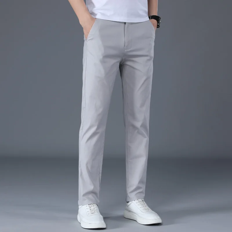 Luren Men's Spring Summer Breathable Solid Color Cotton and Linen Stretch Slim Fit Small Straight Light Business Casual Pants
Luren Men's Spring Summer Breathable Solid Color Cotton and Linen Stretch Slim Fit Small Straight Light Business Casual Pants