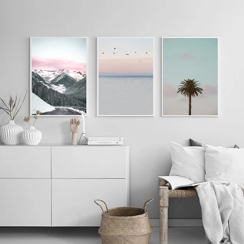Tropical Sea Palm tree Mountain Landscape Wall Art Canvas Poster Nordic Motivational Print Painting Wall Picture for Living Room
Tropical Sea Palm tree Mountain Landscape Wall Art Canvas Poster Nordic Motivational Print Painting Wall Picture for Living Room