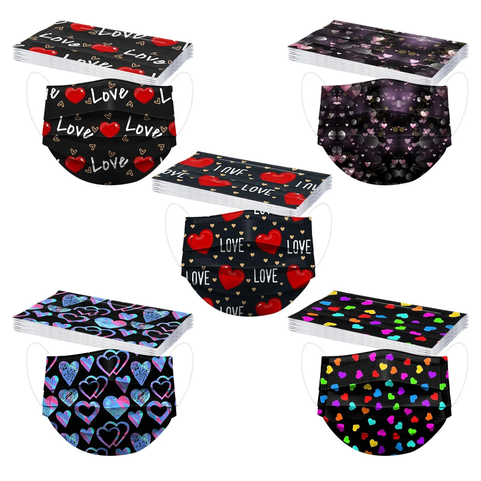 Adult Unisex Disposable Masker Fashion Travel Printed Mouth Mask Breathable Safety Valentine's Day Printing Face Mask Mascarilla
Adult Unisex Disposable Masker Fashion Travel Printed Mouth Mask Breathable Safety Valentine's Day Printing Face Mask Mascarilla