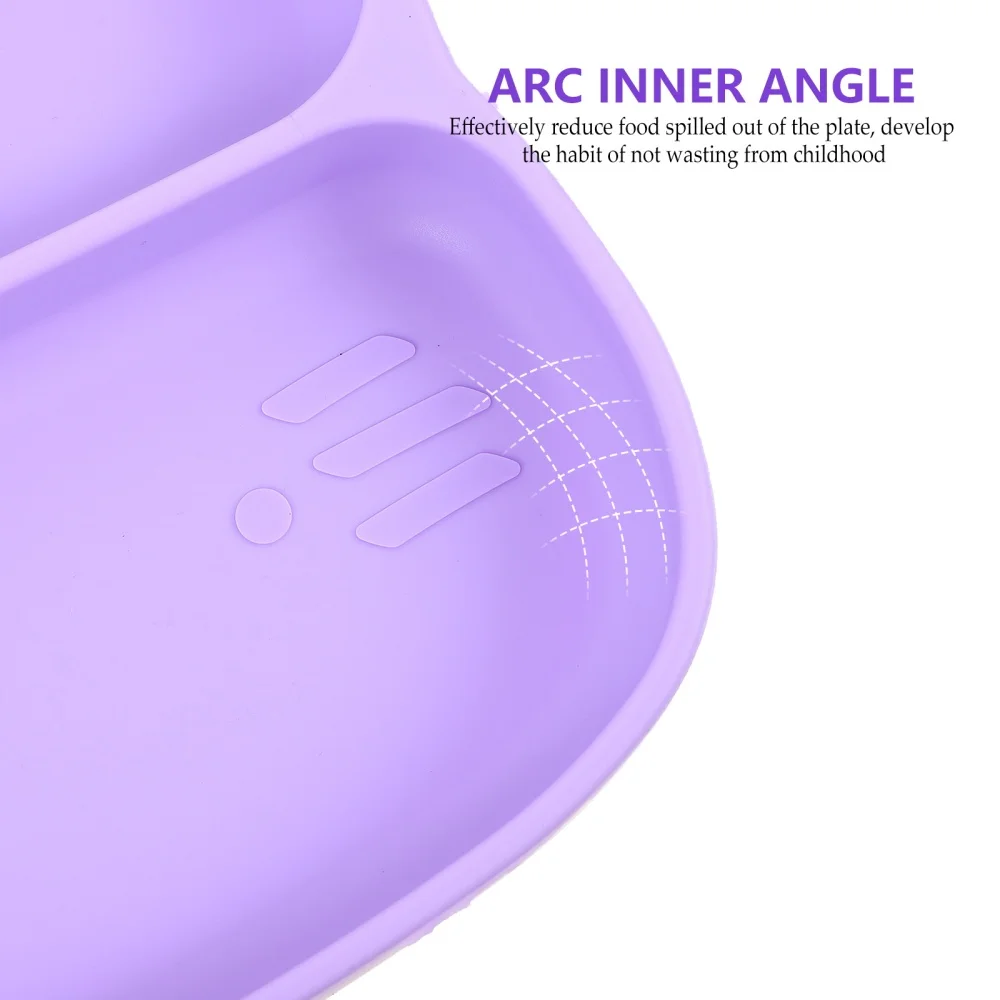1pc Practical Silicone Plate Children Sucker Non-skid Divided Feeding Plate
1pc Practical Silicone Plate Children Sucker Non-skid Divided Feeding Plate