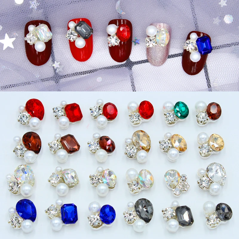 100pcs Luxury Nail Art Charms With Large Crystals Diamonds Gems Stones for Nails/ Craft Jewelry Metal+Alloy Decorations &*&
100pcs Luxury Nail Art Charms With Large Crystals Diamonds Gems Stones for Nails/ Craft Jewelry Metal+Alloy Decorations &*&