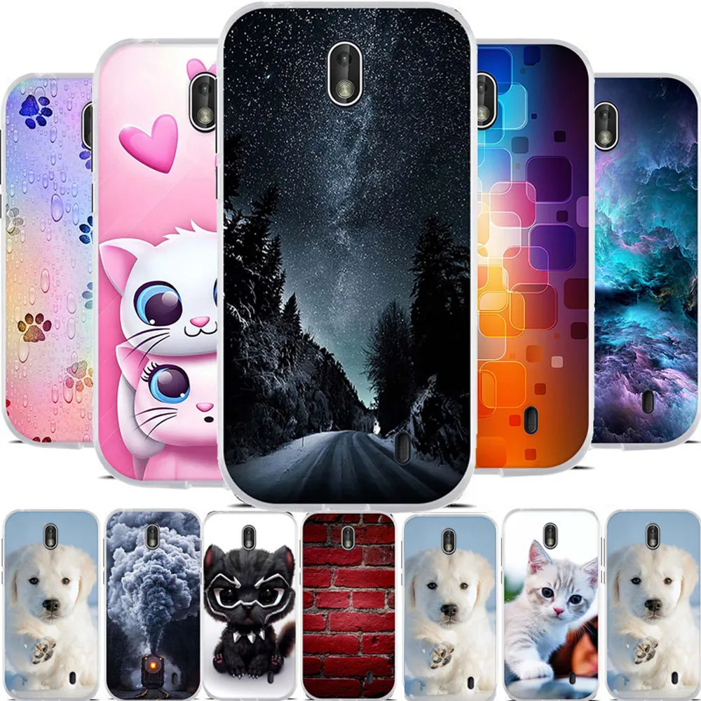 3D печати Капа для Nokia 1 силиконовый чехол задний бампер защитный телефона Fundas Nokia1
