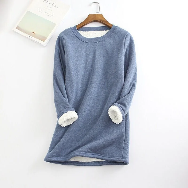 Women's Autumn And Winter Plush Medium Length Thickened Sweater Slim Warm Cashmere Jumpers Thick Loose Pullover
Women's Autumn And Winter Plush Medium Length Thickened Sweater Slim Warm Cashmere Jumpers Thick Loose Pullover