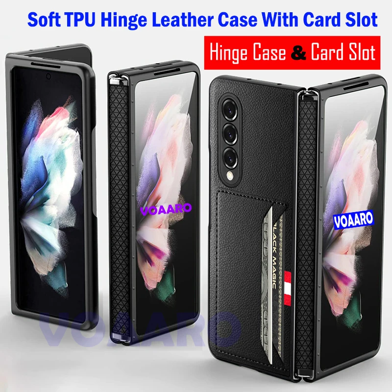 Full Protective Capa for Samsung Galaxy Z Fold 3 Hing Case with Card Slots for Samsung Z Fold 3 5G TPU Hinge Leather Phone Case
Full Protective Capa for Samsung Galaxy Z Fold 3 Hing Case with Card Slots for Samsung Z Fold 3 5G TPU Hinge Leather Phone Case