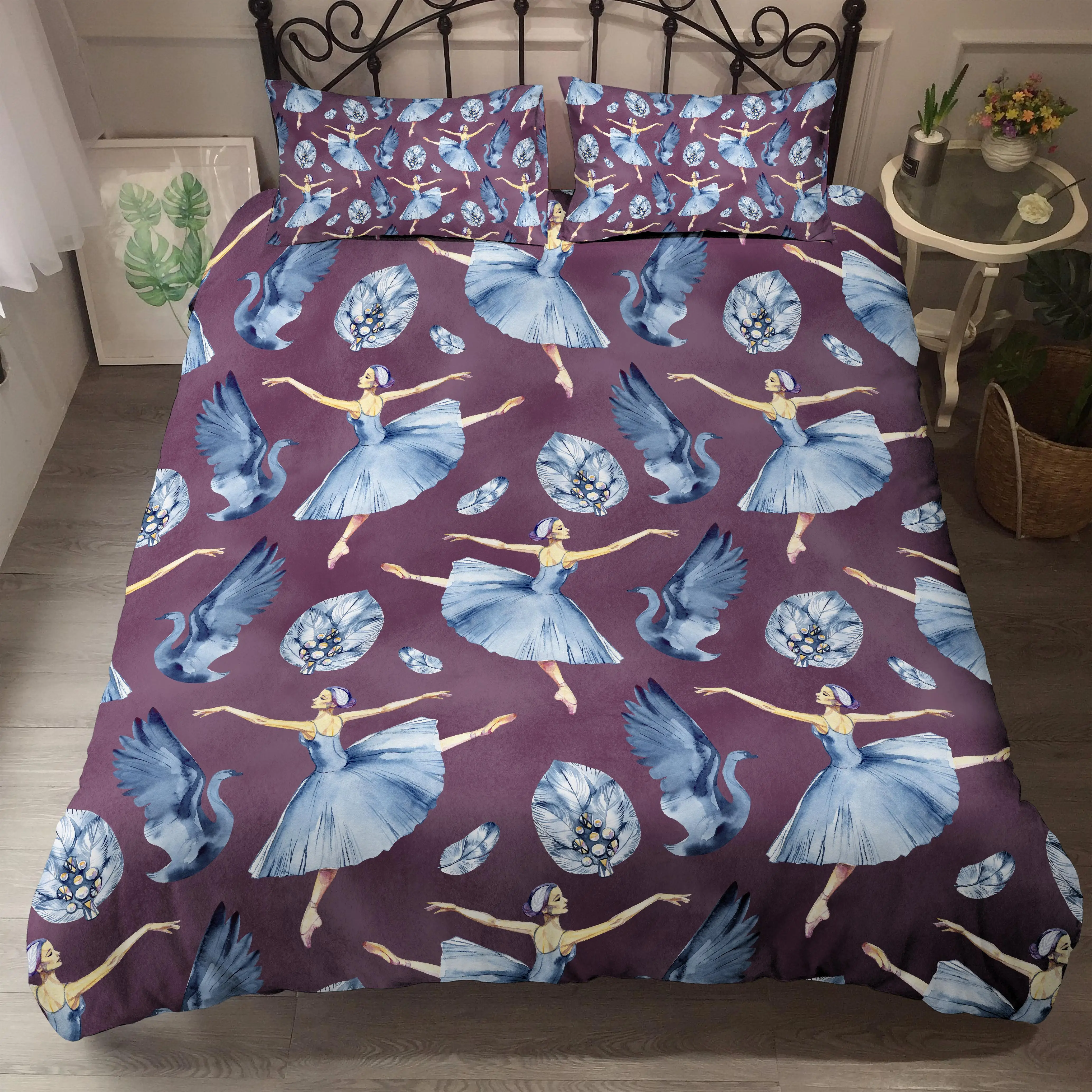 Home Textile Ballet Girl Quilt Cover Duvet Cover Pillow Case For Girl Kids 2/3Pcs Bedding Set King Queen Single Size
Home Textile Ballet Girl Quilt Cover Duvet Cover Pillow Case For Girl Kids 2/3Pcs Bedding Set King Queen Single Size