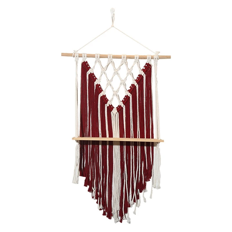 Best Macrame Wall Hanging Shelf - Crochet Woven Hanging Wall Decor - Bohemian Wall Decor Macrame Shelf, Boho Wall Hanging Art
Best Macrame Wall Hanging Shelf - Crochet Woven Hanging Wall Decor - Bohemian Wall Decor Macrame Shelf, Boho Wall Hanging Art
