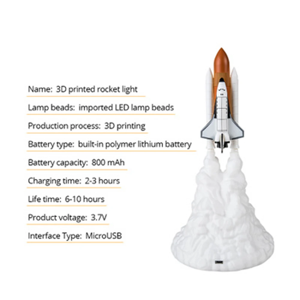 New Space Shuttle Lamp And Moon Lamps In Night Light By 3d Print For Space Lovers Rocket Lamp Birthday Present
New Space Shuttle Lamp And Moon Lamps In Night Light By 3d Print For Space Lovers Rocket Lamp Birthday Present