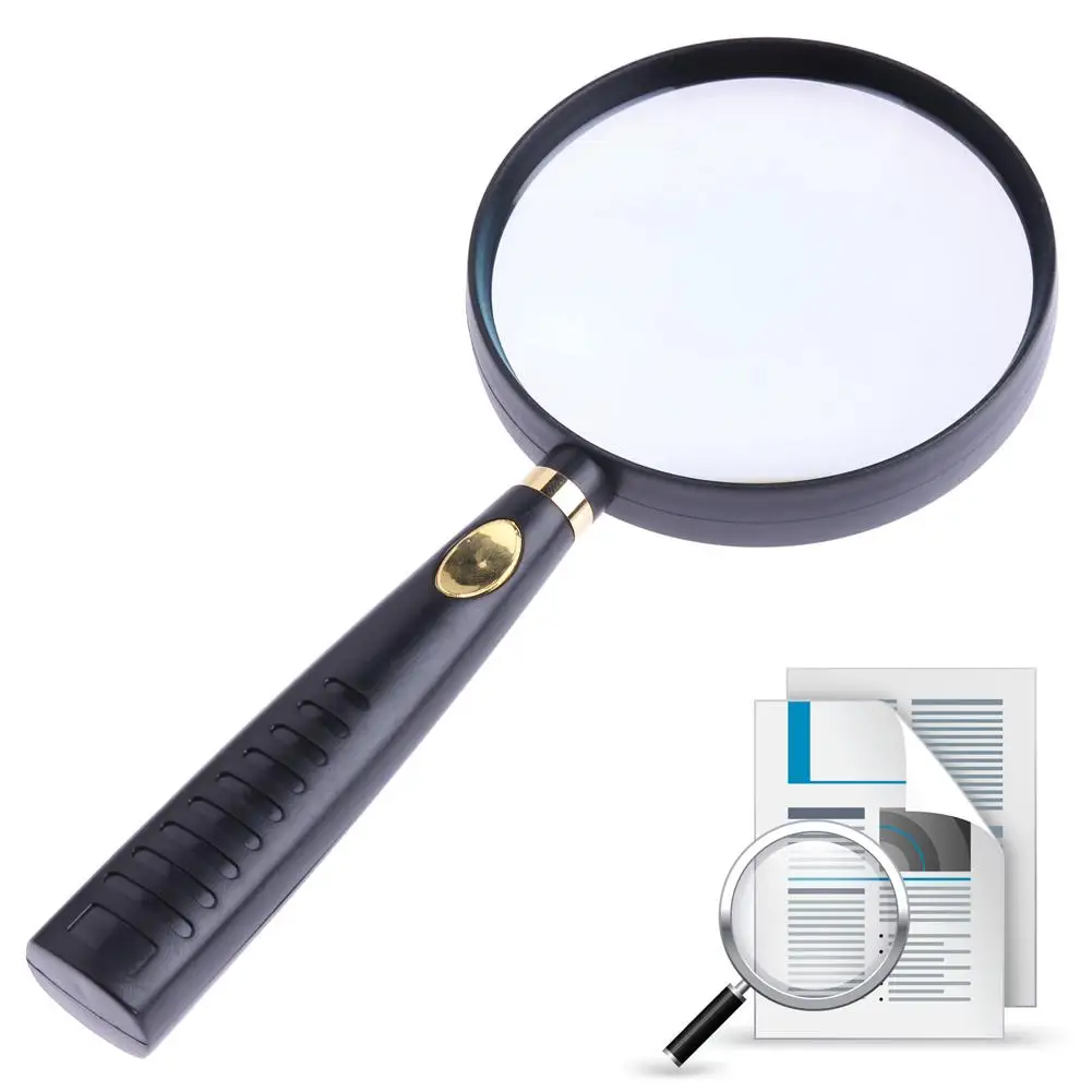 5X Handheld Magnifying Glass 10X High Optical Real Glass Magnifier Lens Handheld Newspaper Reading Magnifier Older Man Gifts
5X Handheld Magnifying Glass 10X High Optical Real Glass Magnifier Lens Handheld Newspaper Reading Magnifier Older Man Gifts