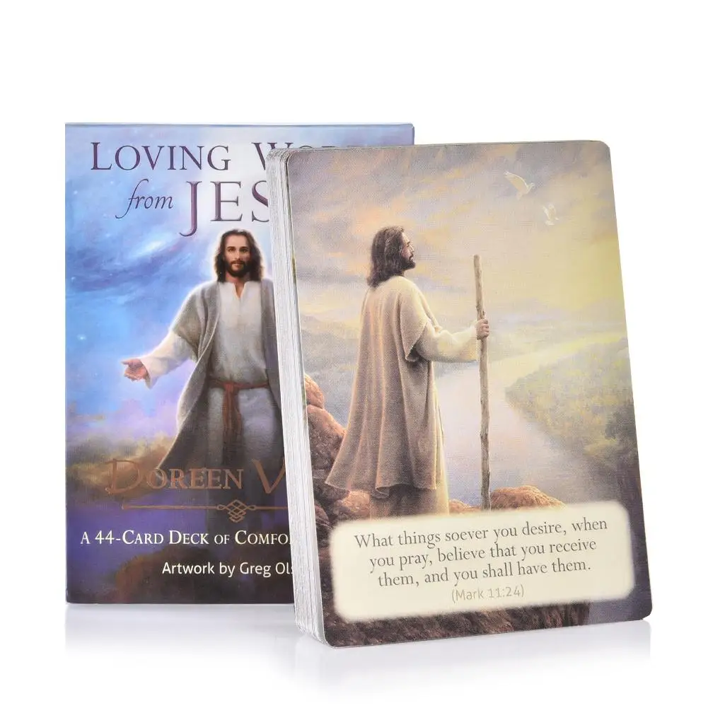 Loving Words From Jesus Tarot Cards Oracle English Version Board Games Family Party Playing Card Deck Table Game Entertainment
Loving Words From Jesus Tarot Cards Oracle English Version Board Games Family Party Playing Card Deck Table Game Entertainment