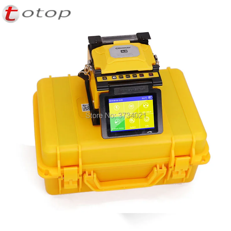 DHL Бесплатная доставка COMWAY A3 высокой точности PAS выравнивания FTTH FTTB сварочный аппарат дуговой сварочный аппарат Fusionadora de fusion
DHL Бесплатная доставка COMWAY A3 высокой точности PAS выравнивания FTTH FTTB сварочный аппарат дуговой сварочный аппарат Fusionadora de fusion