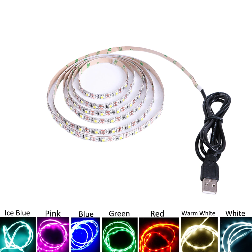 LED Strip Light USB 5V TV Backlight 2835 3528 60LED 1m 2m 5m Ribbon Cabinet Lights Color Customize Support
LED Strip Light USB 5V TV Backlight 2835 3528 60LED 1m 2m 5m Ribbon Cabinet Lights Color Customize Support