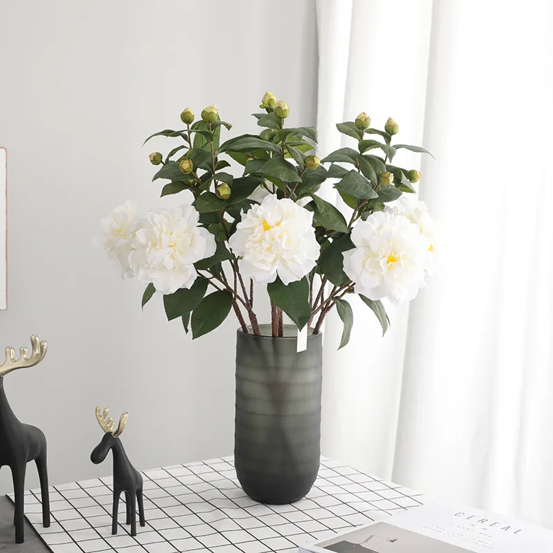 New Chinese Style Home Decoration Imitation Flowers Beam Single Stem Camellia Wedding Road Lead Decorative Imitation Flowers Art
New Chinese Style Home Decoration Imitation Flowers Beam Single Stem Camellia Wedding Road Lead Decorative Imitation Flowers Art