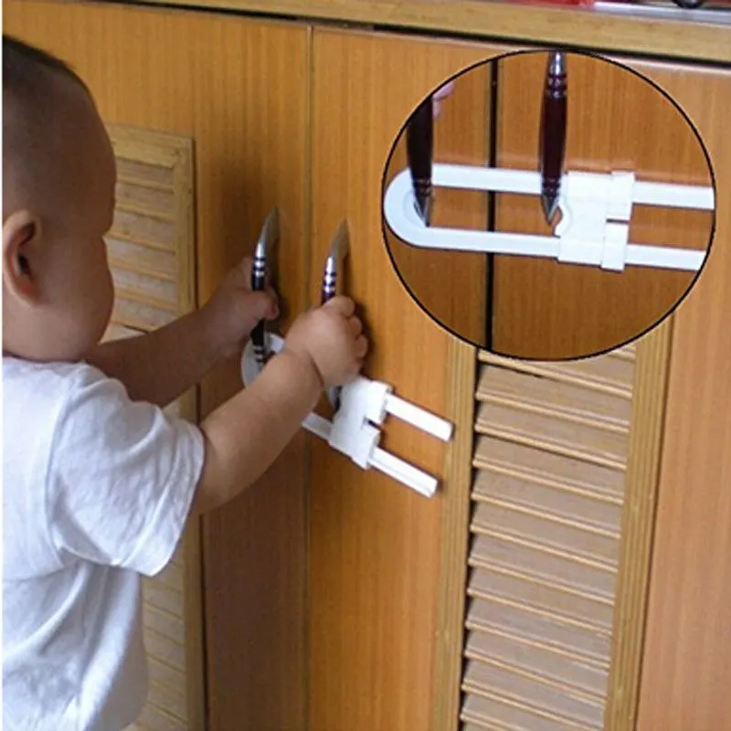 Baby Safety Lock U Style Prevent Child Opening Cabinet Cupboard Door Children Protection Lock
Baby Safety Lock U Style Prevent Child Opening Cabinet Cupboard Door Children Protection Lock