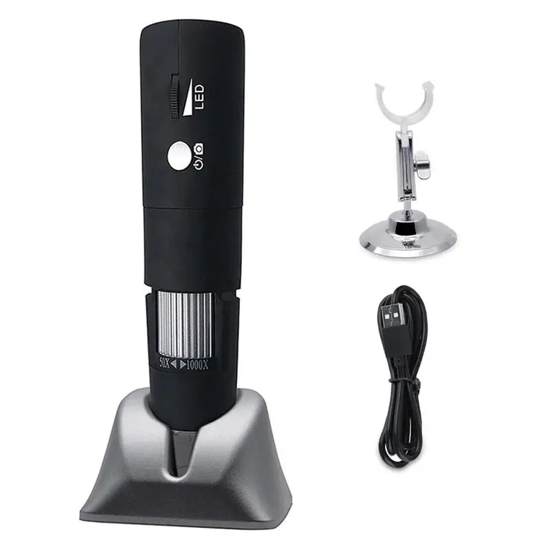 Цифровой микроскоп, 1000x1080P, с 8 светодиодными лампами
Цифровой микроскоп, 1000x1080P, с 8 светодиодными лампами