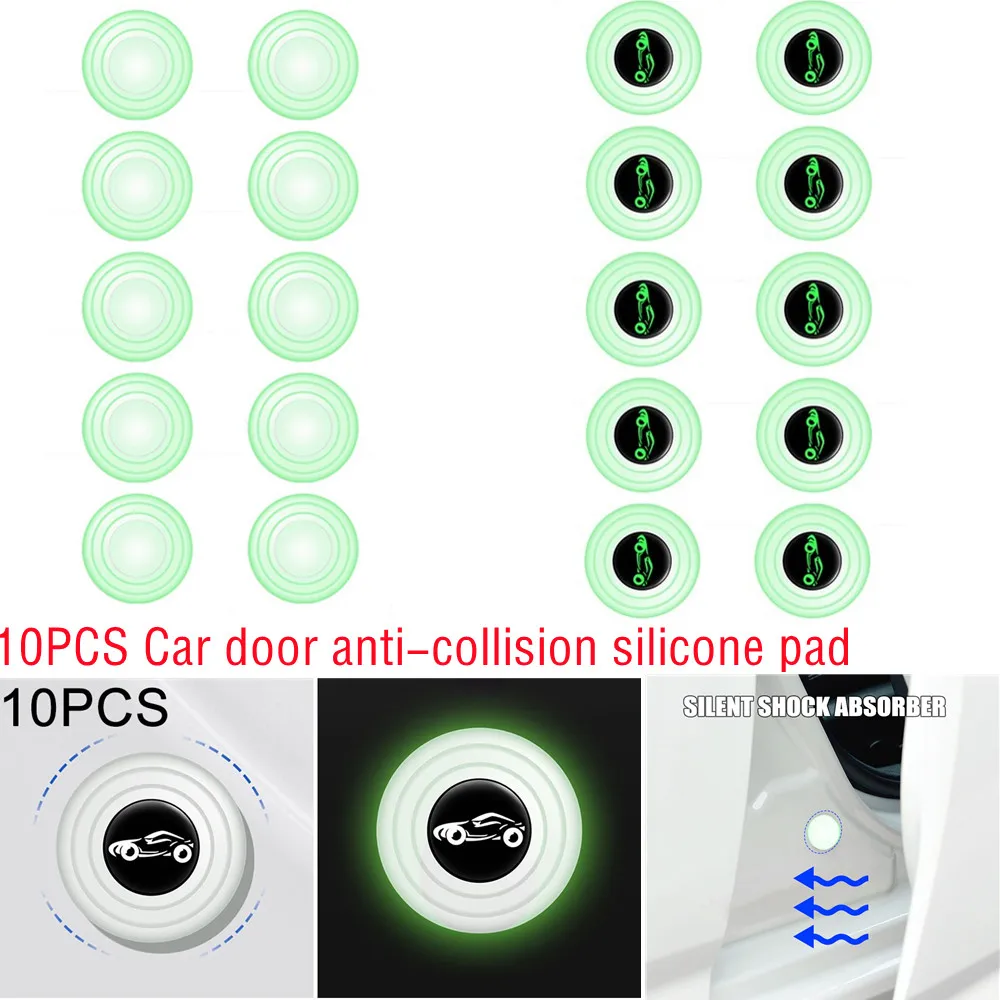 10pcs Car Door Anti-Collision Luminous Sound Insulation And Shock-Absorbing Gasket Car Door Anti-Shock Silicone Pad For Car Door
10pcs Car Door Anti-Collision Luminous Sound Insulation And Shock-Absorbing Gasket Car Door Anti-Shock Silicone Pad For Car Door