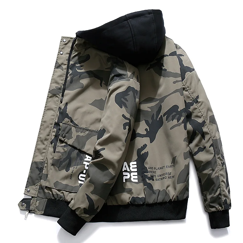 2020 spring and autumn Trend Casual Jacket clothes Men Jacket Size 3XL 4XL Hooded Coat Men Camo Military Jacket Wind 3 colors
2020 spring and autumn Trend Casual Jacket clothes Men Jacket Size 3XL 4XL Hooded Coat Men Camo Military Jacket Wind 3 colors