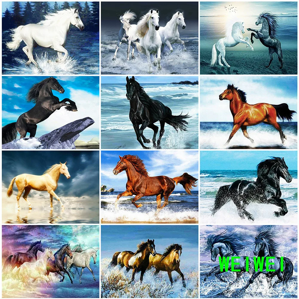 Full Square Diamond Painting Horse 5D DIY Diamond Embroidery Animals Rhinestones Mosaic Sale Home Decoration Weiwei
Full Square Diamond Painting Horse 5D DIY Diamond Embroidery Animals Rhinestones Mosaic Sale Home Decoration Weiwei