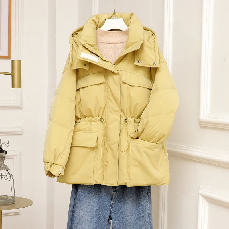 ZCWXM New Winter Women Hooded Down Jackets Stand Collar Thick Warm Pocket 90% White Duck Down Short Coat Ladies Snow Outwear
ZCWXM New Winter Women Hooded Down Jackets Stand Collar Thick Warm Pocket 90% White Duck Down Short Coat Ladies Snow Outwear