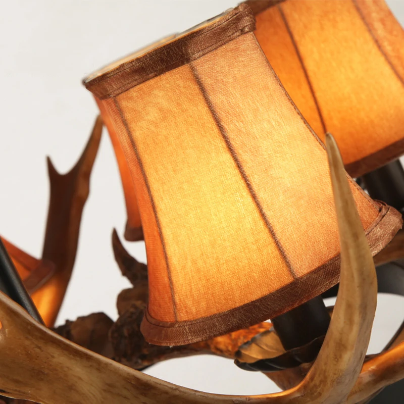 Resin Antler + Fabric Shade Chanderlier Europe Retro Living Dining Room Hanging Light Villa Cafe Bar Restaurant Pendant Lamp
Resin Antler + Fabric Shade Chanderlier Europe Retro Living Dining Room Hanging Light Villa Cafe Bar Restaurant Pendant Lamp