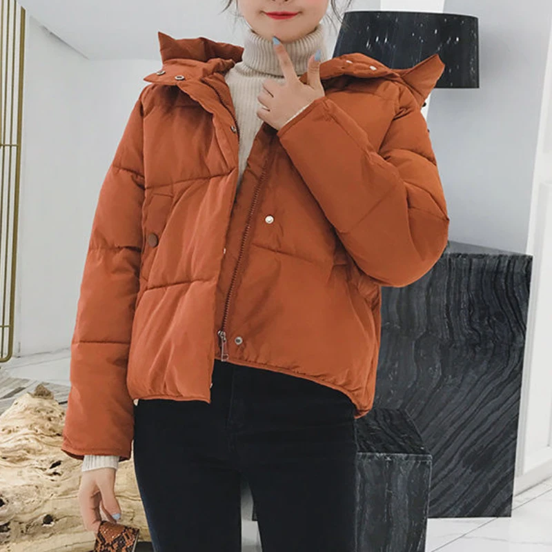 Women Warm Solid Thick Down Jacket Cotton Padded Winter Hooded Parkas Female Coats Casual Fashion Student Loose Snow Outwear New
Women Warm Solid Thick Down Jacket Cotton Padded Winter Hooded Parkas Female Coats Casual Fashion Student Loose Snow Outwear New