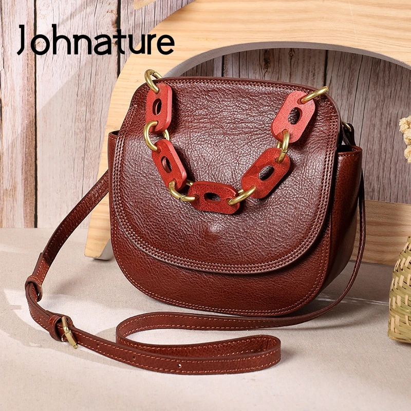 Женская винтажная сумка из коровьей кожи Johnature, сумка на плечо из первого слоя, ручной работы, 2021
Женская винтажная сумка из коровьей кожи Johnature, сумка на плечо из первого слоя, ручной работы, 2021