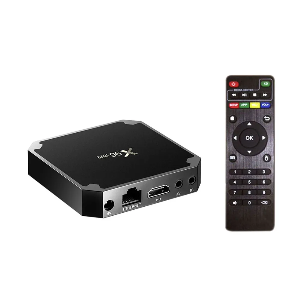 Smart TV Box x96 Mini Android 7.1 s905w 2gb RAM 16gb HDTV 4k IPTV 5-core S905W Quad Core ARM Cortex-A53
Smart TV Box x96 Mini Android 7.1 s905w 2gb RAM 16gb HDTV 4k IPTV 5-core S905W Quad Core ARM Cortex-A53