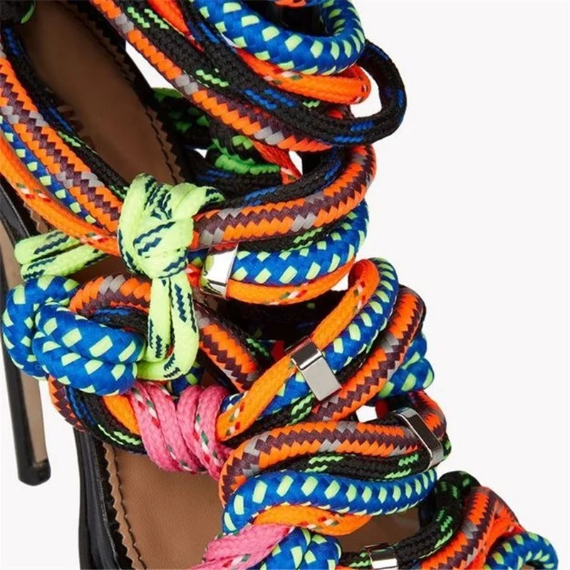 Muti Rope Cross-tied High Heel Sandals Peep Toe High Heels Shoes Strappy Strip Sandals Mujer Gladiator Summer Dress Shoes
Muti Rope Cross-tied High Heel Sandals Peep Toe High Heels Shoes Strappy Strip Sandals Mujer Gladiator Summer Dress Shoes