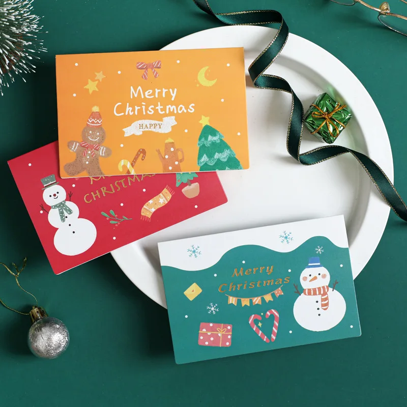 3pcs Gold Foil Greeting Card with Envelope Christmas New Year Cartoon Postcard Thank You Card Xmas Winter Holidays Party Decor
3pcs Gold Foil Greeting Card with Envelope Christmas New Year Cartoon Postcard Thank You Card Xmas Winter Holidays Party Decor