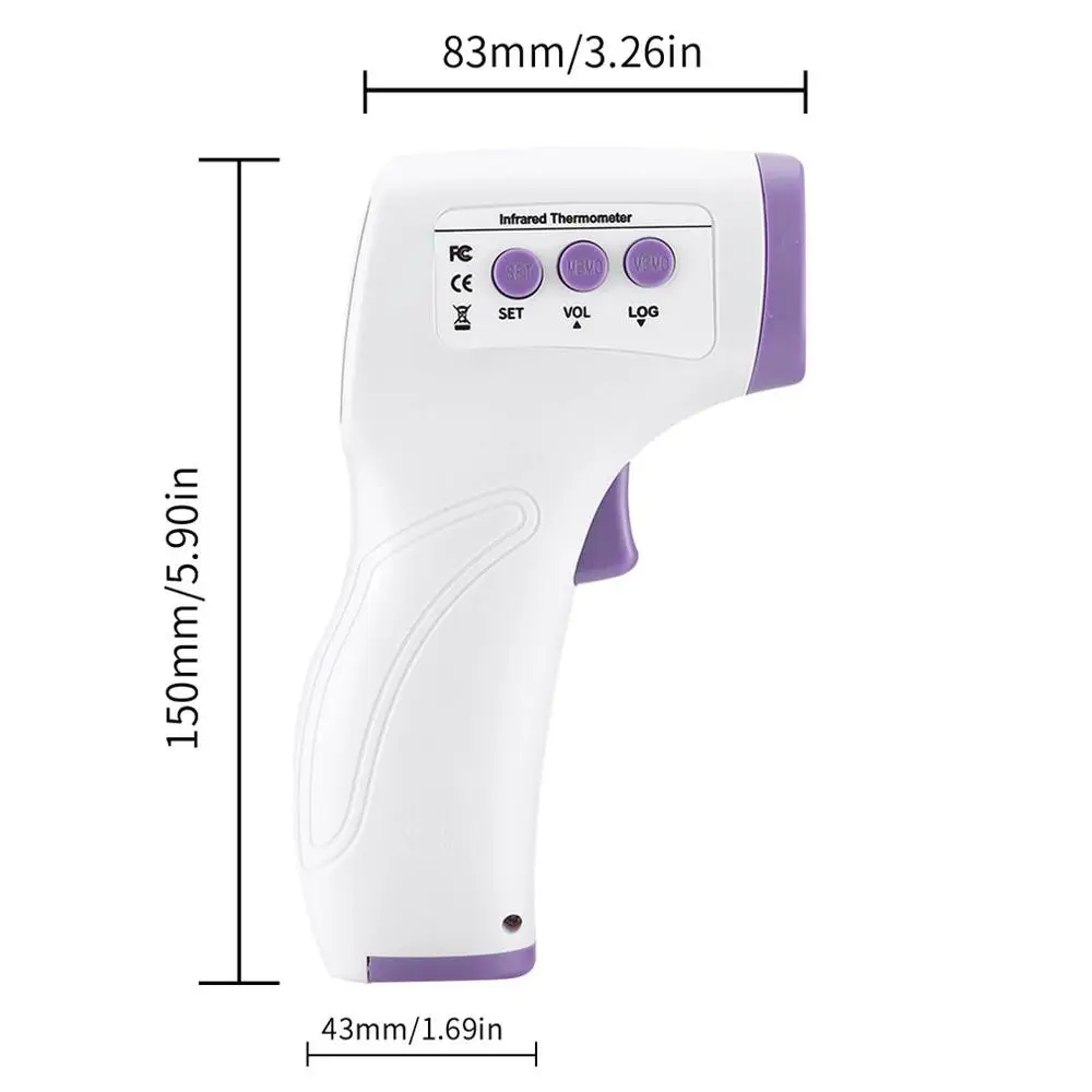 Infrared Digital LCD Body Measurement Forehead Ear Non-Contact Adult Body Fever IR Children Termometer Baby Adults Thermometer
Infrared Digital LCD Body Measurement Forehead Ear Non-Contact Adult Body Fever IR Children Termometer Baby Adults Thermometer