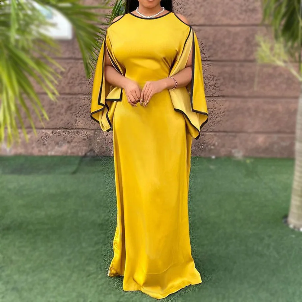 Vintage Yellow Long Dresses Women Fashion Hollow Chic Off Shoulder Long Sleeves Female Elegant Formal Party Ladylike Maxi Dress
Vintage Yellow Long Dresses Women Fashion Hollow Chic Off Shoulder Long Sleeves Female Elegant Formal Party Ladylike Maxi Dress
