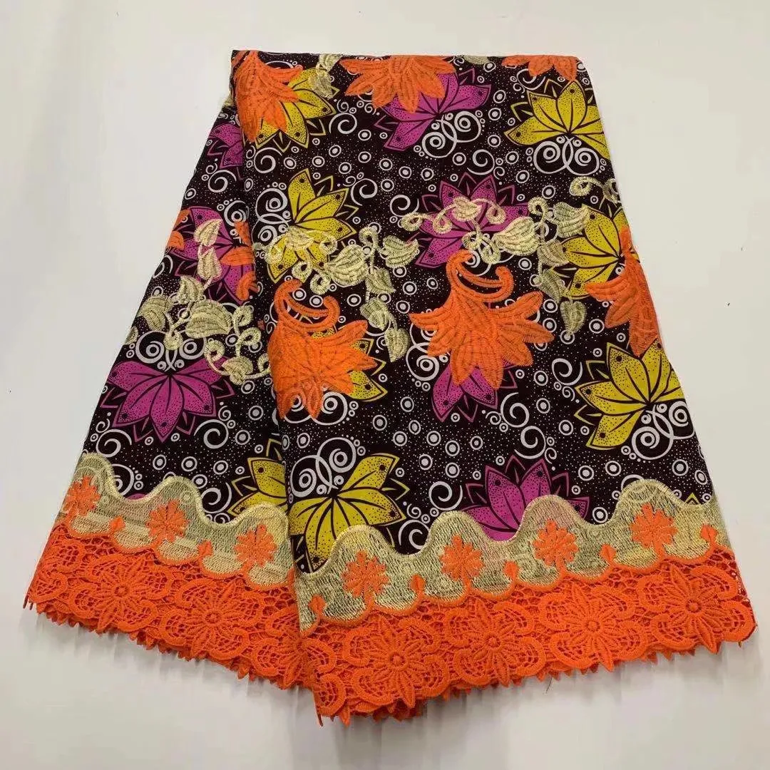 Embroidery Ankara African Wax Print Lace Fabric 2021 French Brode Nigerian Water Soluble Cotton Tissu Africain For Dress
Embroidery Ankara African Wax Print Lace Fabric 2021 French Brode Nigerian Water Soluble Cotton Tissu Africain For Dress