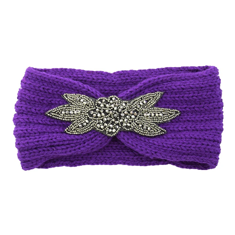 1pc Six-Leaf Crystal Beaded Knitted Headband For Women Winter Hair band For Women Crochet Head Wrap Wide Hair Accessories
1pc Six-Leaf Crystal Beaded Knitted Headband For Women Winter Hair band For Women Crochet Head Wrap Wide Hair Accessories
