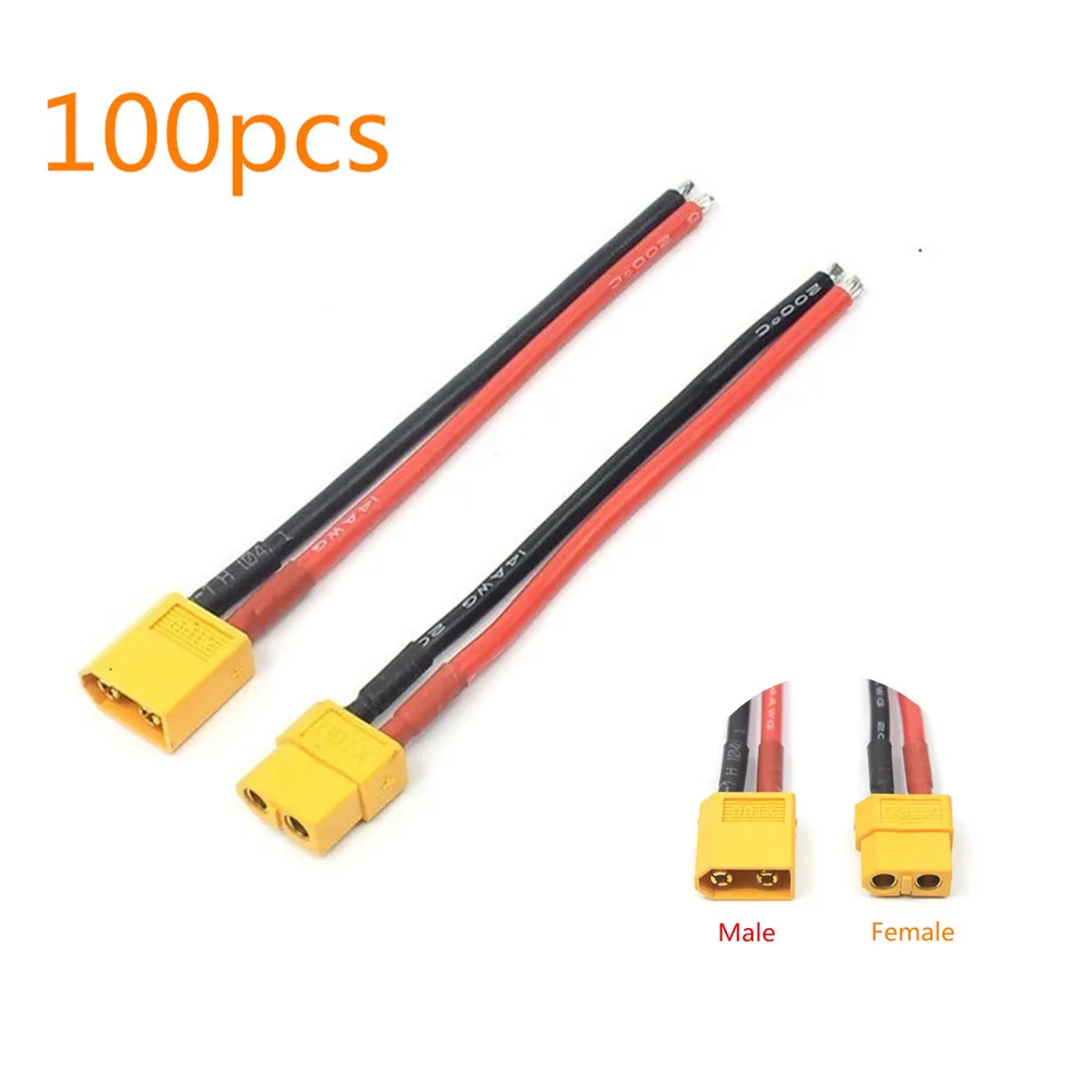 100 шт./лот XT60 разъем штекер 14AWG/16AWG Луженый провод кабель 100 мм для радиоуправляемых автомобилей лодок самолетов дронов Lipo батарея зарядное устройство детали
100 шт./лот XT60 разъем штекер 14AWG/16AWG Луженый провод кабель 100 мм для радиоуправляемых автомобилей лодок самолетов дронов Lipo батарея зарядное устройство детали