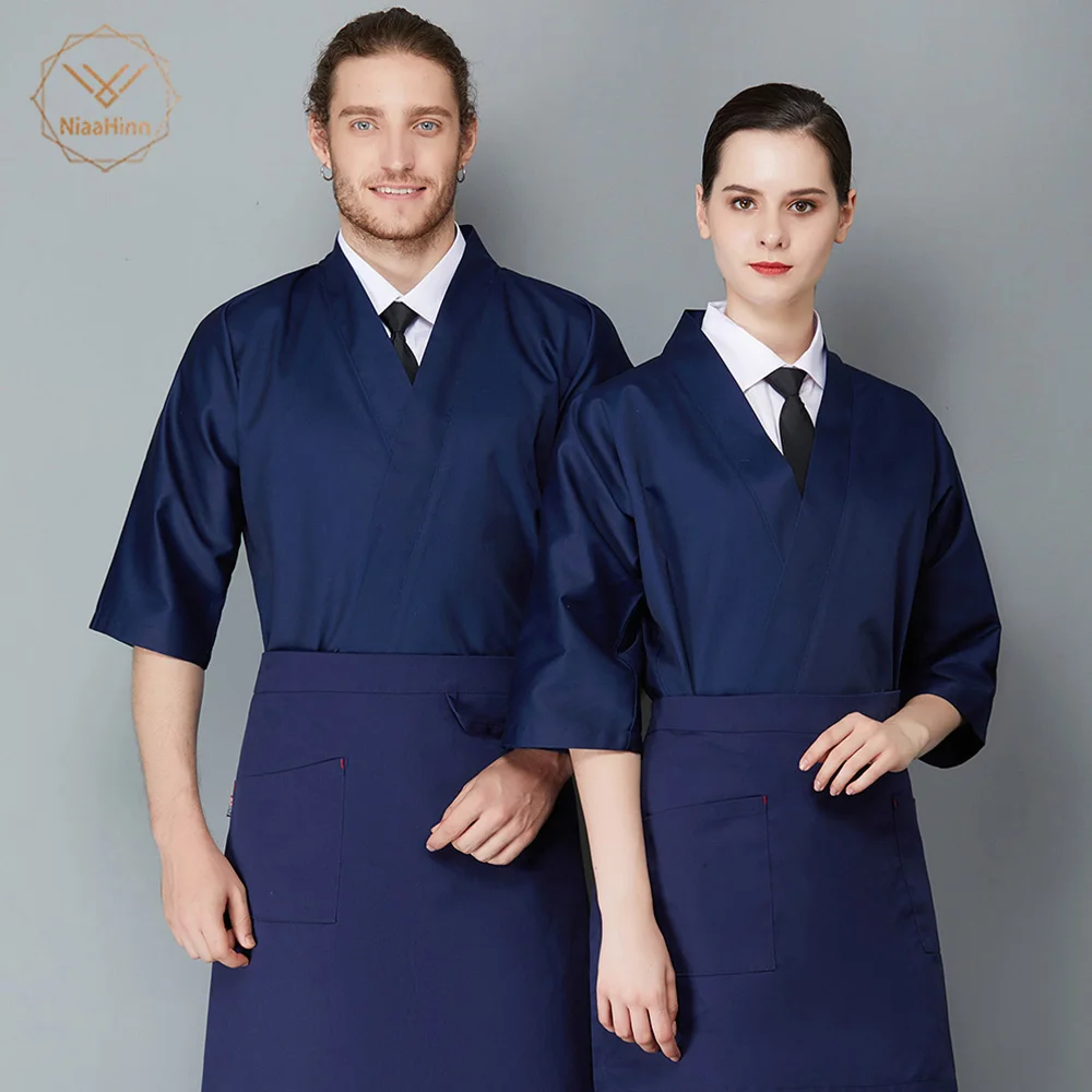 Фото Униформа для отеля осенне-зимняя одежда с длинным рукавом Женский магазин суши