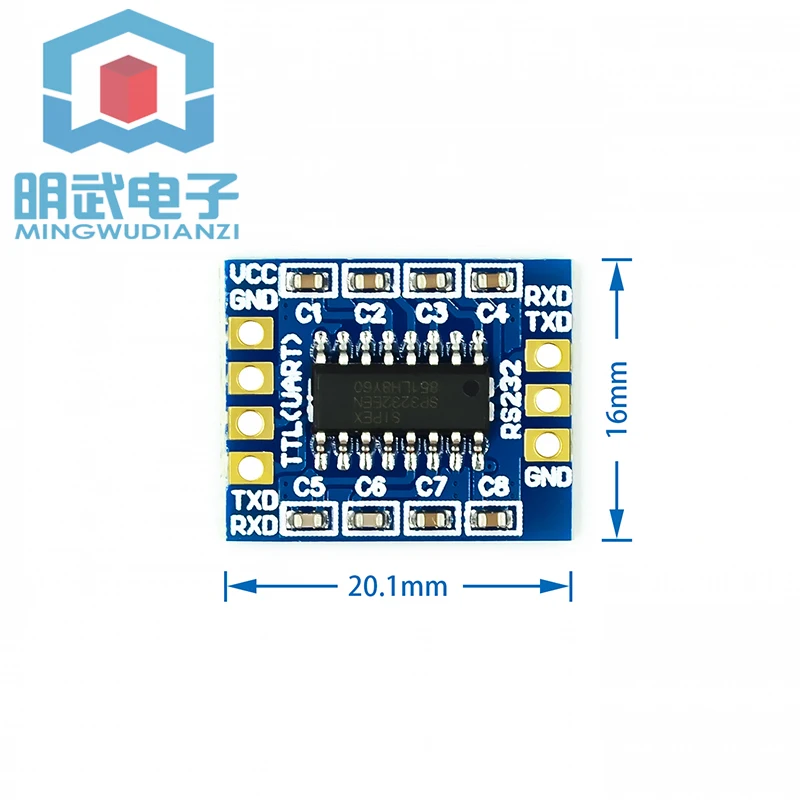 RS232 SP3232 TTL to RS232 module RS232 to TTL flashing line serial port module sinking gold board
RS232 SP3232 TTL to RS232 module RS232 to TTL flashing line serial port module sinking gold board