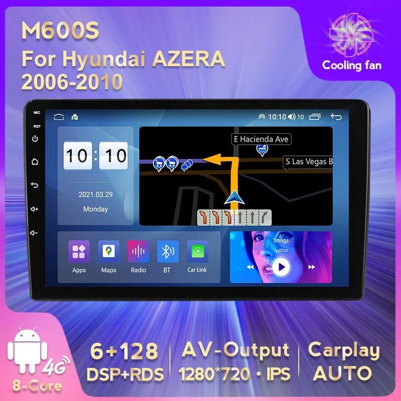 Автомобильный радиоприемник Android11 6 + 128G для Hyundai AZERA 2006-2010, стереоприемник, мультимедиа, GPS-навигация, Carplay + авто, Wi-Fi, 4G, LTE, BT, DSP
Автомобильный радиоприемник Android11 6 + 128G для Hyundai AZERA 2006-2010, стереоприемник, мультимедиа, GPS-навигация, Carplay + авто, Wi-Fi, 4G, LTE, BT, DSP