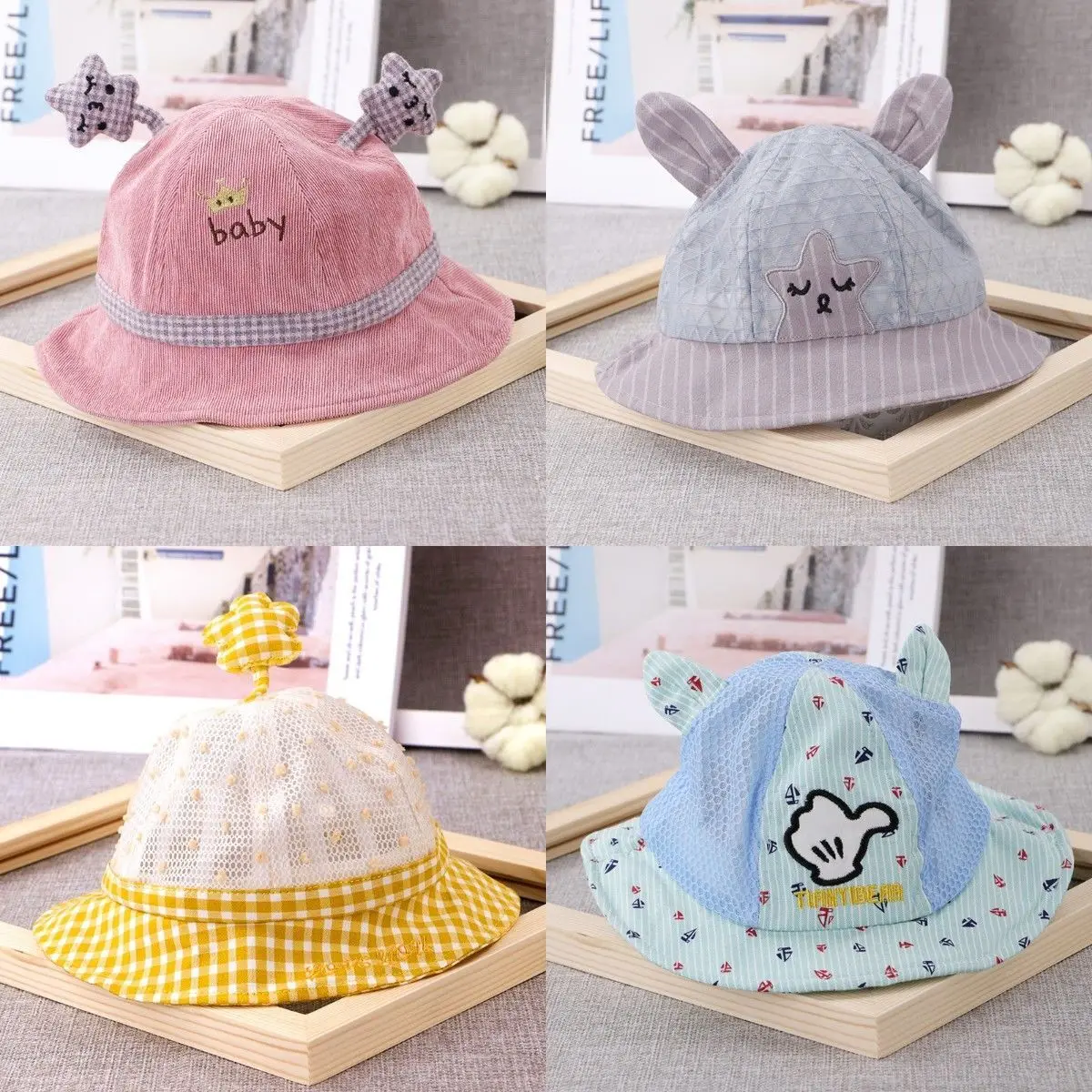 Children's hat summer sunscreen baby fisherman's hat sun shading spring and autumn thin male baby 0-2-year-old girl's sun hat
Children's hat summer sunscreen baby fisherman's hat sun shading spring and autumn thin male baby 0-2-year-old girl's sun hat