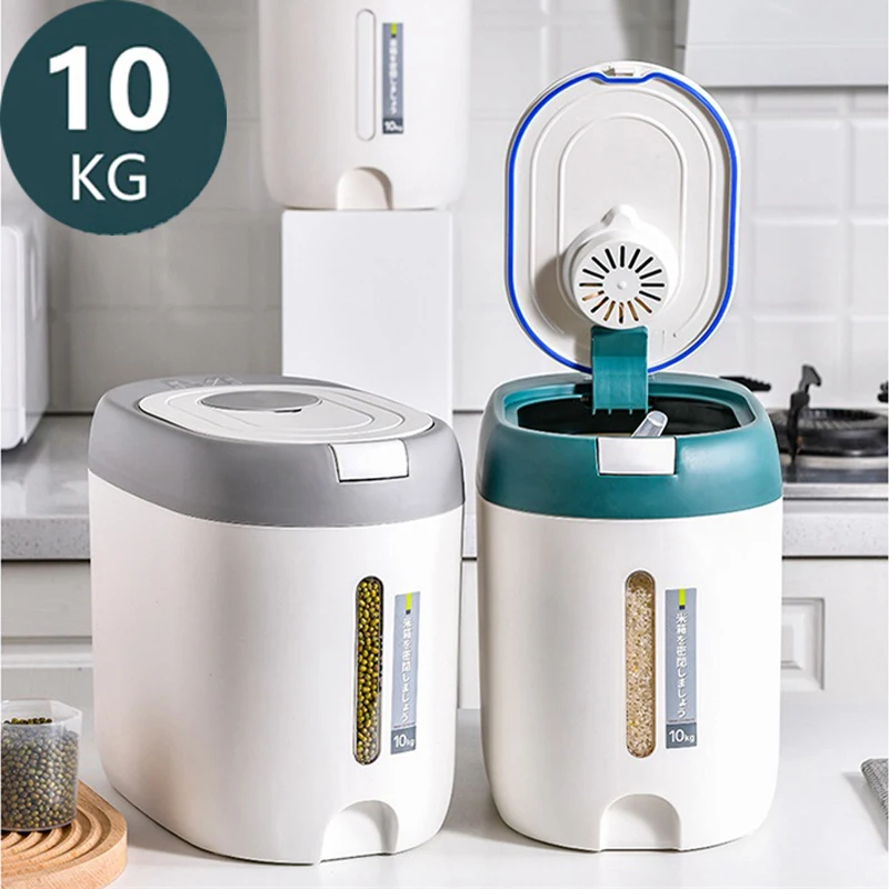10KG Rice Storage Container Sealed Rice Bucket Jar Insect-proof Moisture-proof Grain Pet Food Storage Box Household Rice Box
10KG Rice Storage Container Sealed Rice Bucket Jar Insect-proof Moisture-proof Grain Pet Food Storage Box Household Rice Box