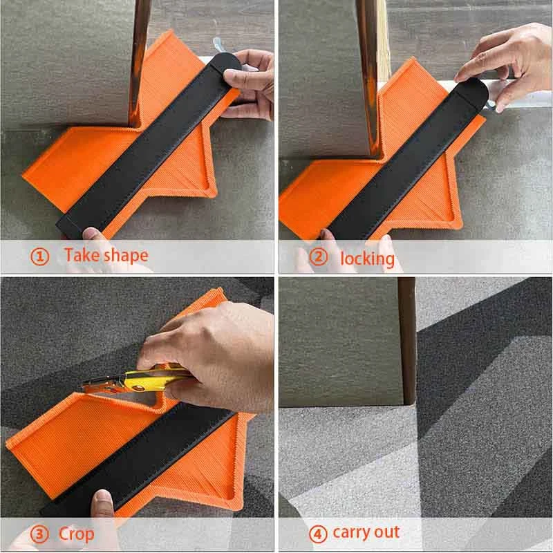 1 Set of 2 Packs Widening Self-Locking Arc Ruler Profiling Gauge Shaper with Tool Kit 5 Inch and 10 Inch
1 Set of 2 Packs Widening Self-Locking Arc Ruler Profiling Gauge Shaper with Tool Kit 5 Inch and 10 Inch