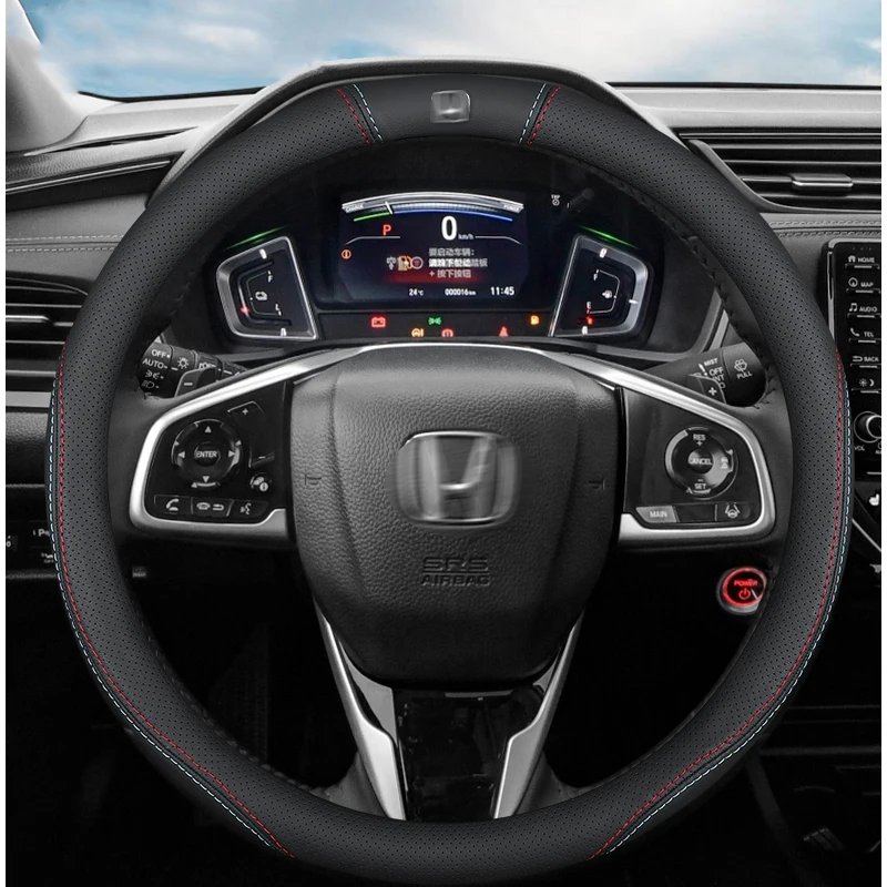 Car Steering Wheel Cover Skidproof Auto Steering-Wheel Cover Anti-Slip Leather Carstyling Car Accessories for Honda
Car Steering Wheel Cover Skidproof Auto Steering-Wheel Cover Anti-Slip Leather Carstyling Car Accessories for Honda