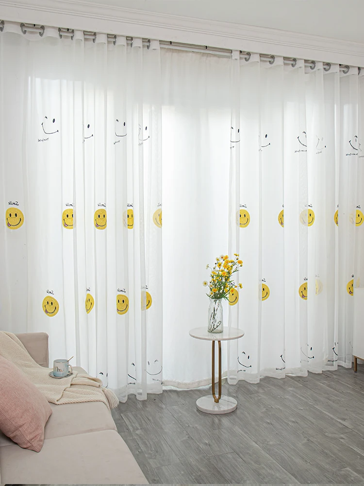 Tulle Curtains For Living Room Bedroom Accessorizes Sheer Curtain For Kids Yellow Smile Face Cartoon Curtain Blackout Home Decor
Tulle Curtains For Living Room Bedroom Accessorizes Sheer Curtain For Kids Yellow Smile Face Cartoon Curtain Blackout Home Decor