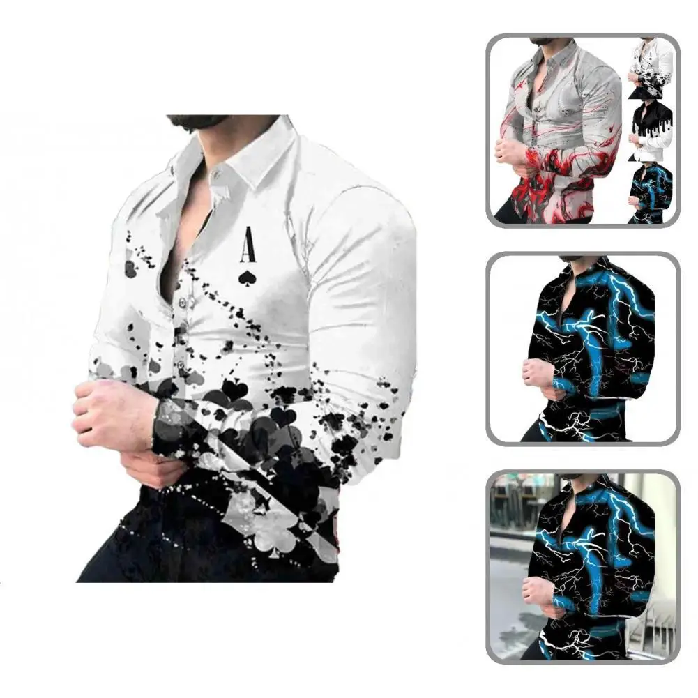 All Match Great Quick Dry Spring Shirt Eye-catching Men Shirt Colorful for Going Out
All Match Great Quick Dry Spring Shirt Eye-catching Men Shirt Colorful for Going Out