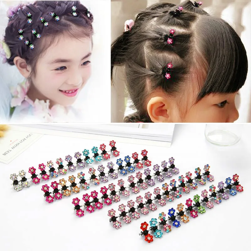 Hair Accessories 6pcs / Many Girls Sweet Crystal Rhinestone Flowers Mini Hair Claw Clip Hair Clip Summer Personality Sweet Pins
Hair Accessories 6pcs / Many Girls Sweet Crystal Rhinestone Flowers Mini Hair Claw Clip Hair Clip Summer Personality Sweet Pins