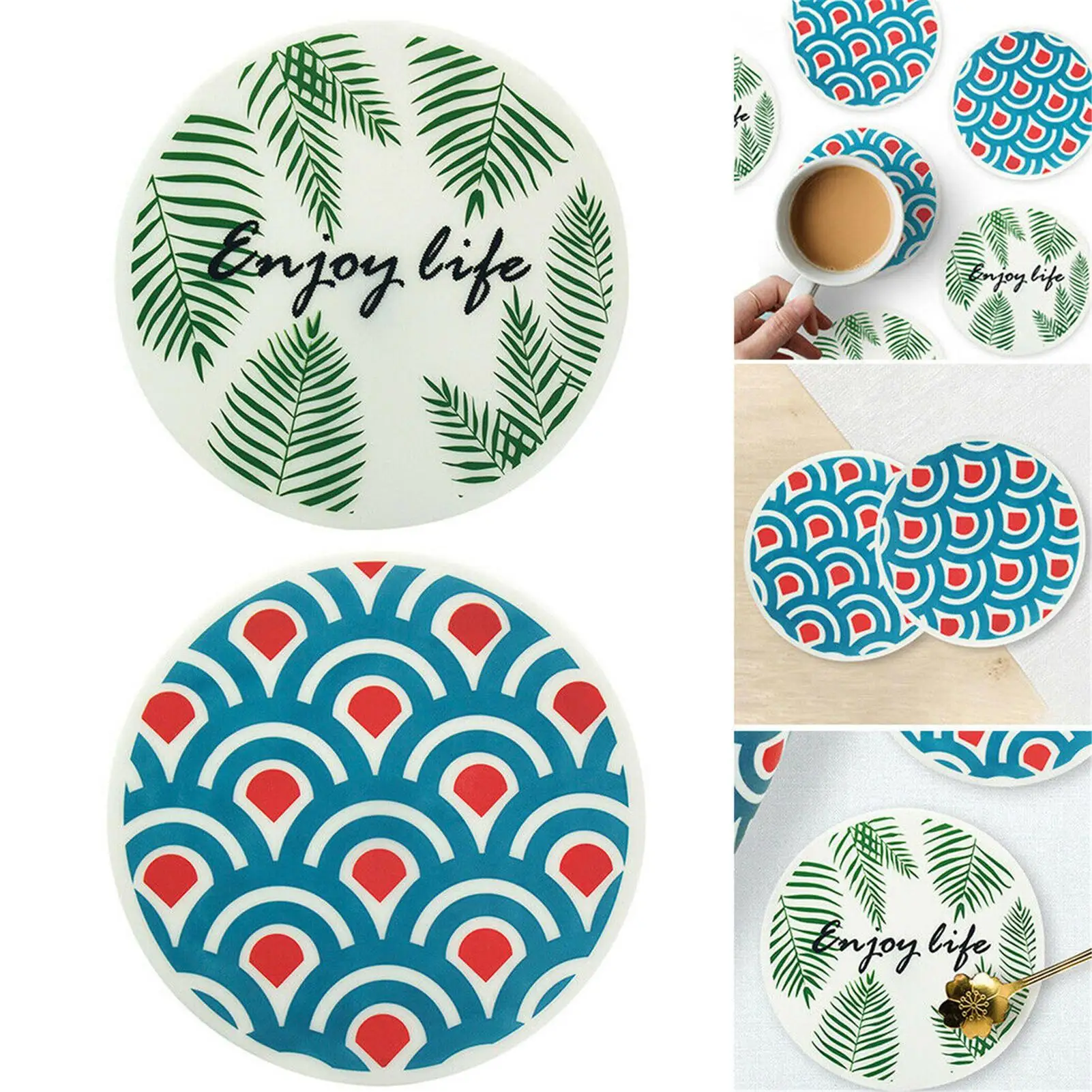 2Pcs Round Silicone Non Slip Heat Insulation Mug Placemat Table Cup Mat Coaster Kitchen accessories Desktop decoration для кухни
2Pcs Round Silicone Non Slip Heat Insulation Mug Placemat Table Cup Mat Coaster Kitchen accessories Desktop decoration для кухни