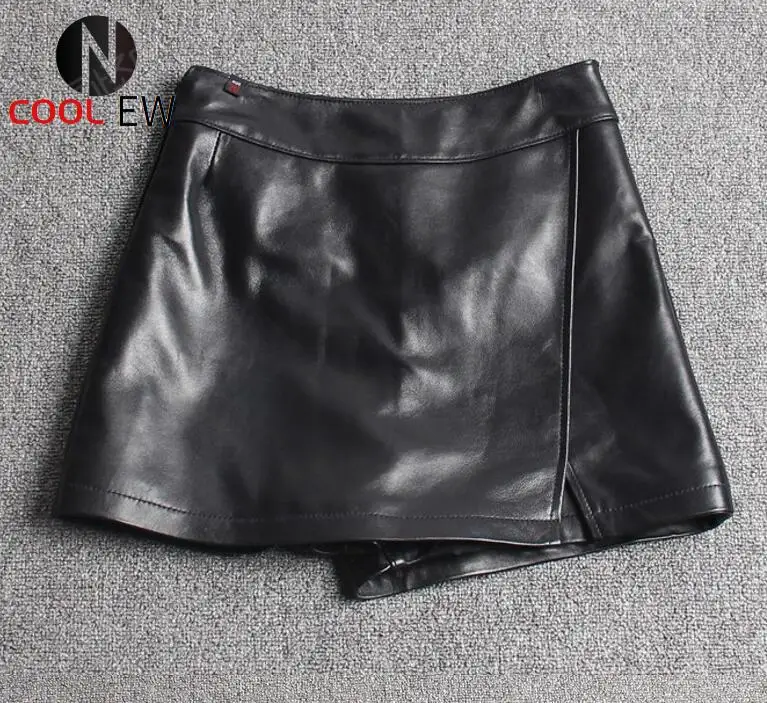 Fashion Women Asymmetric Shorts Skirts Top Quality Sheepskin Real Leather Shorts Casual Streetwear Ladies Slim Fit Shorts Skirts
Fashion Women Asymmetric Shorts Skirts Top Quality Sheepskin Real Leather Shorts Casual Streetwear Ladies Slim Fit Shorts Skirts